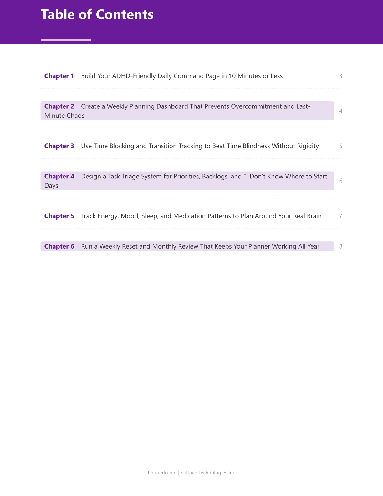 ADHD-Friendly Productivity Planner - Daily & Weekly System (Printable PDF)