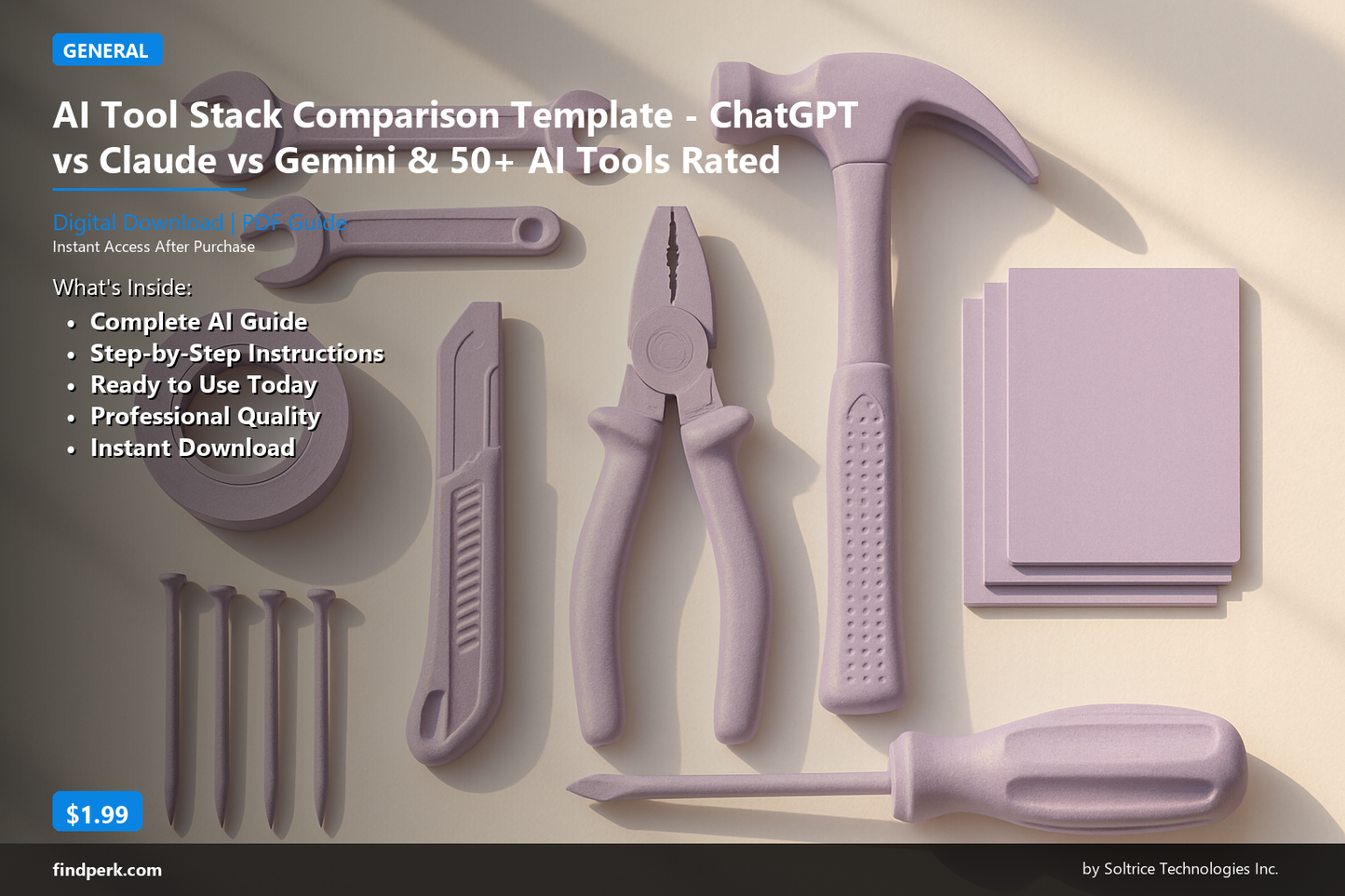 AI Tool Stack Comparison Template - ChatGPT vs Claude vs Gemini & 50+ AI Tools Rated