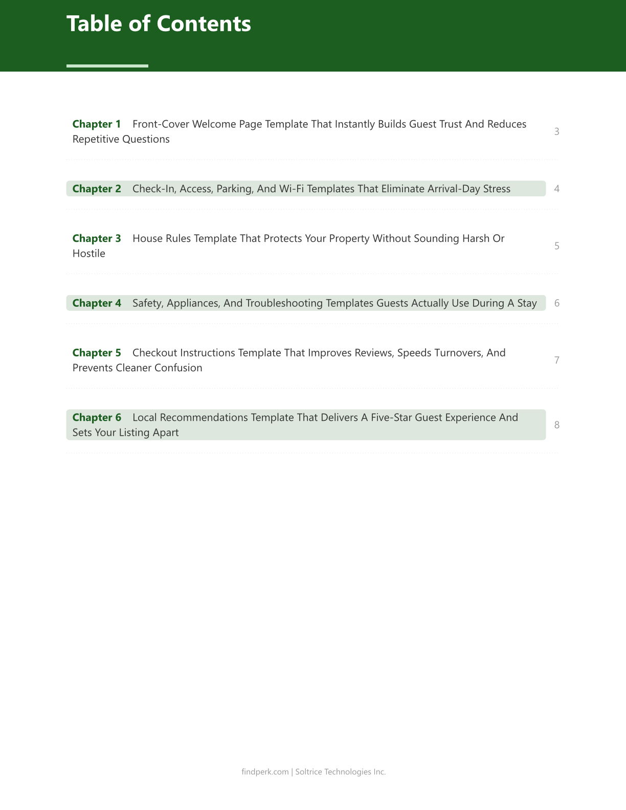 Airbnb Host Welcome Book Template - Guest Guide, House Rules & Local Recommendations