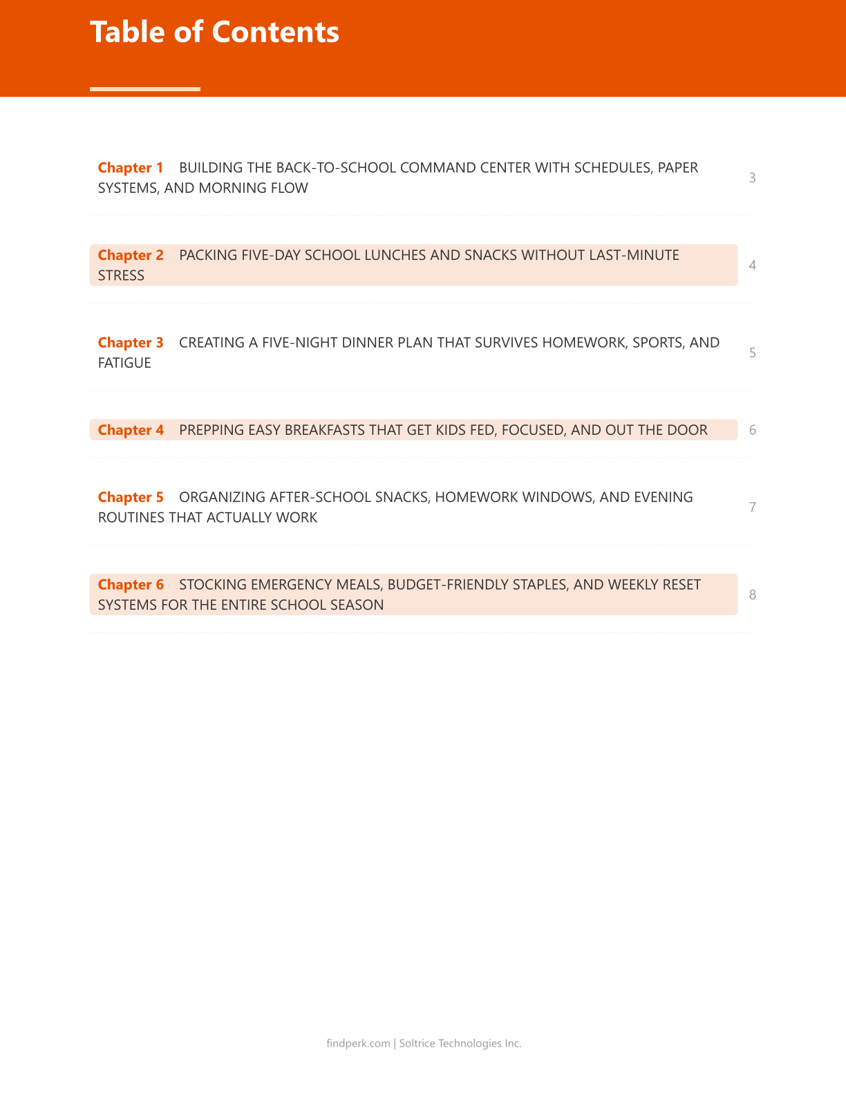 Back-to-School Organizing Kit for Parents - Schedules, Checklists & Meal Plans