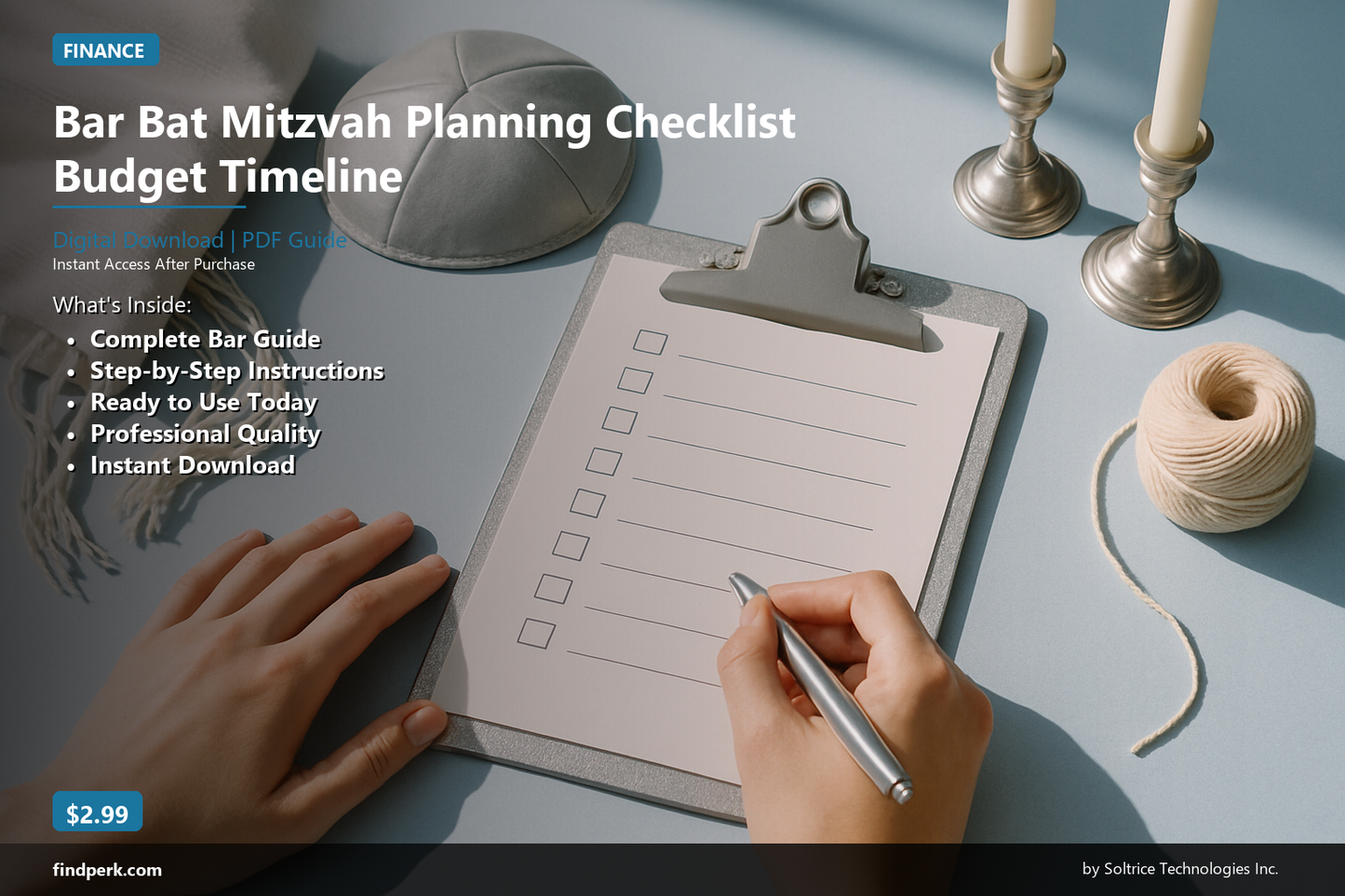 Bar Bat Mitzvah Planning Checklist Budget Timeline