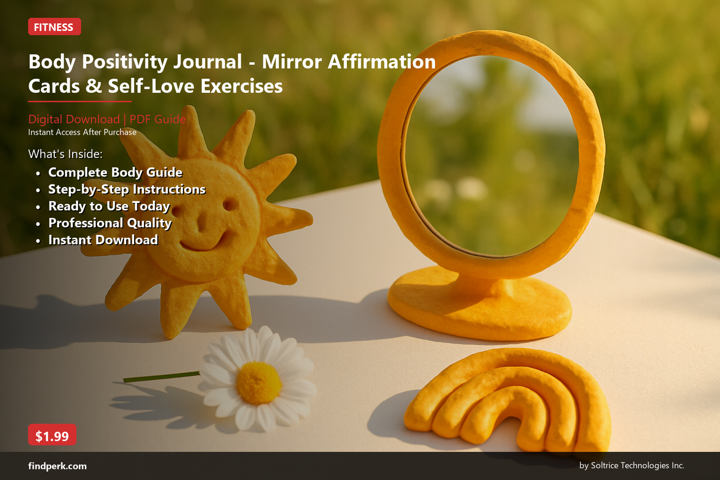 Body Positivity Journal - Mirror Affirmation Cards & Self-Love Exercises