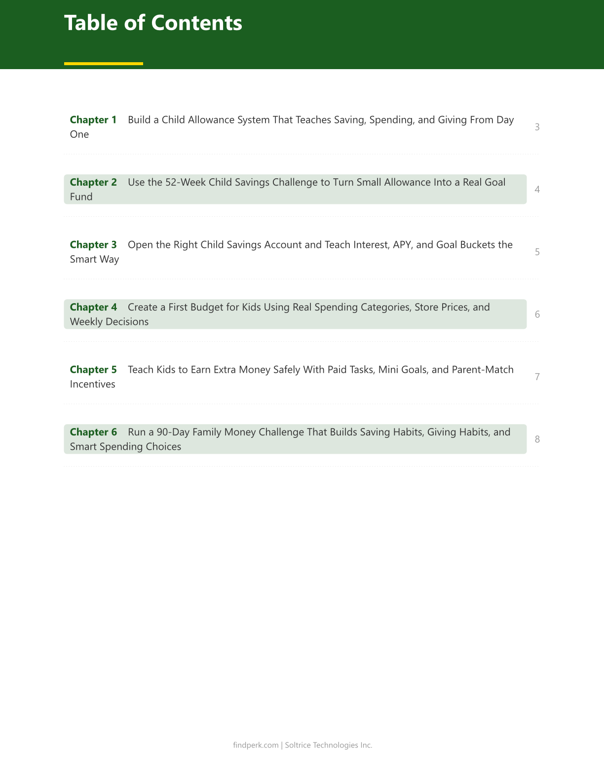 Child Allowance Money Lessons Activity Workbook