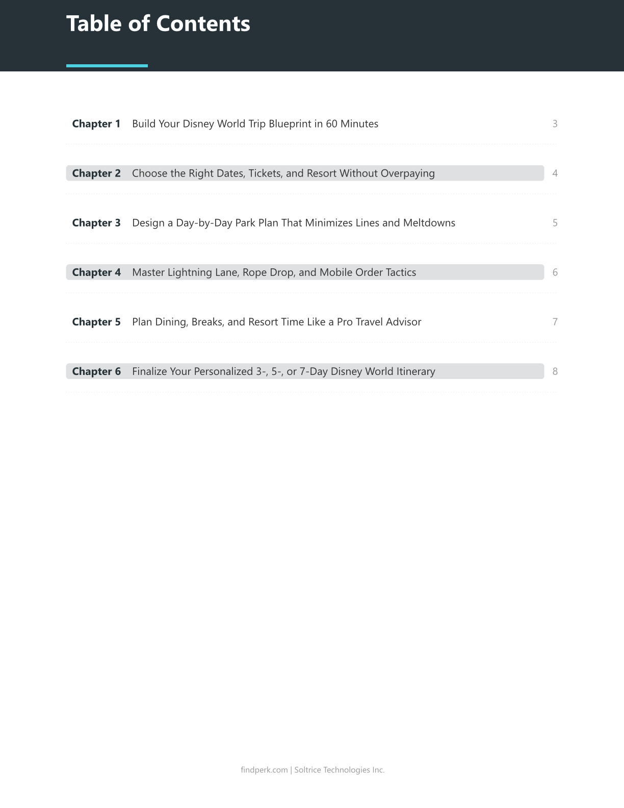 Disney World Planning Guide — Day-by-Day Itinerary Builder