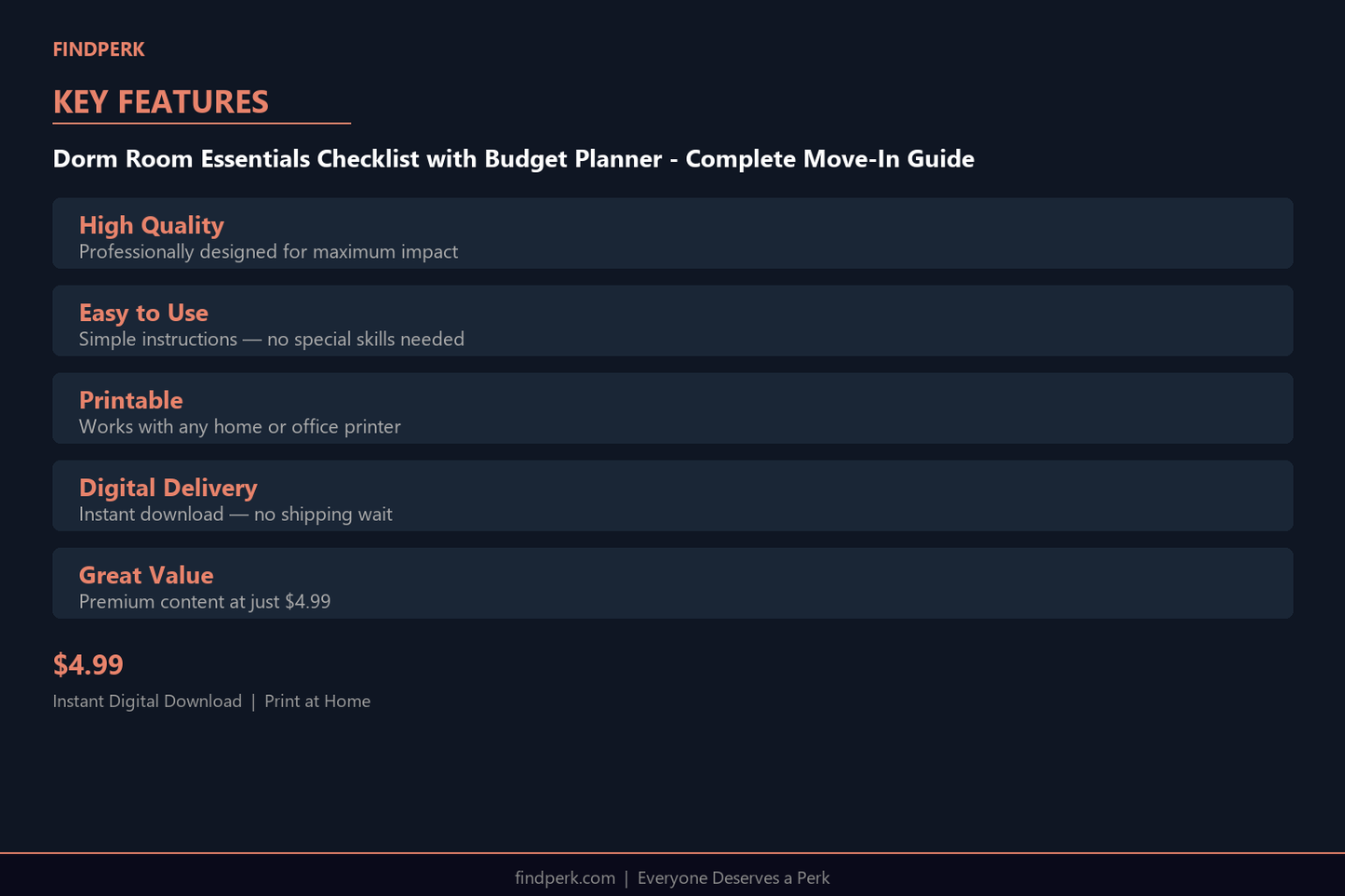 Dorm Room Essentials Checklist with Budget Planner - Complete Move-In Guide