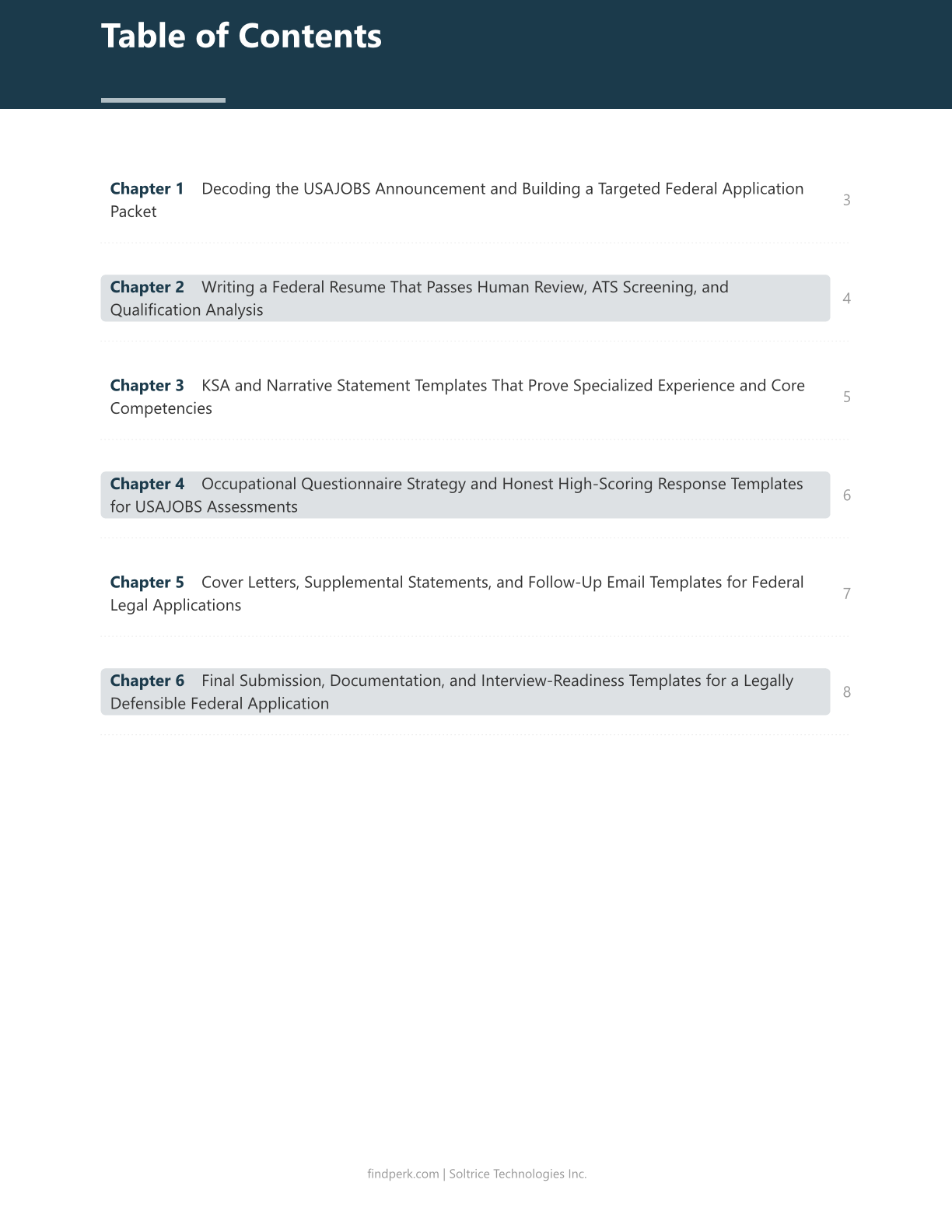 Federal Government Job Application Guide with KSA Writing Templates (USAJobs)