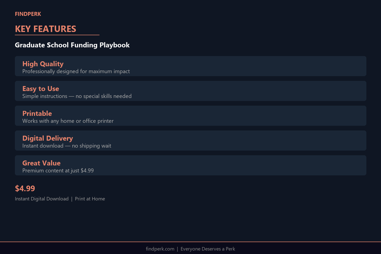 Graduate School Funding Playbook