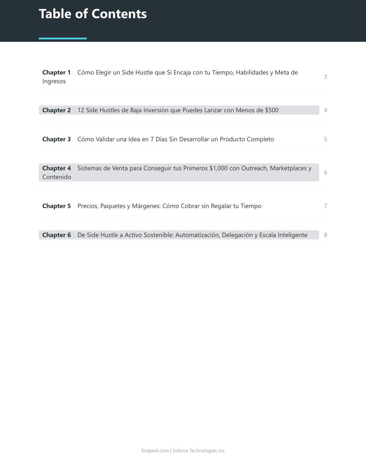 Guia de Ideas para Negocios Secundarios (Side Hustle Business Ideas Guide)