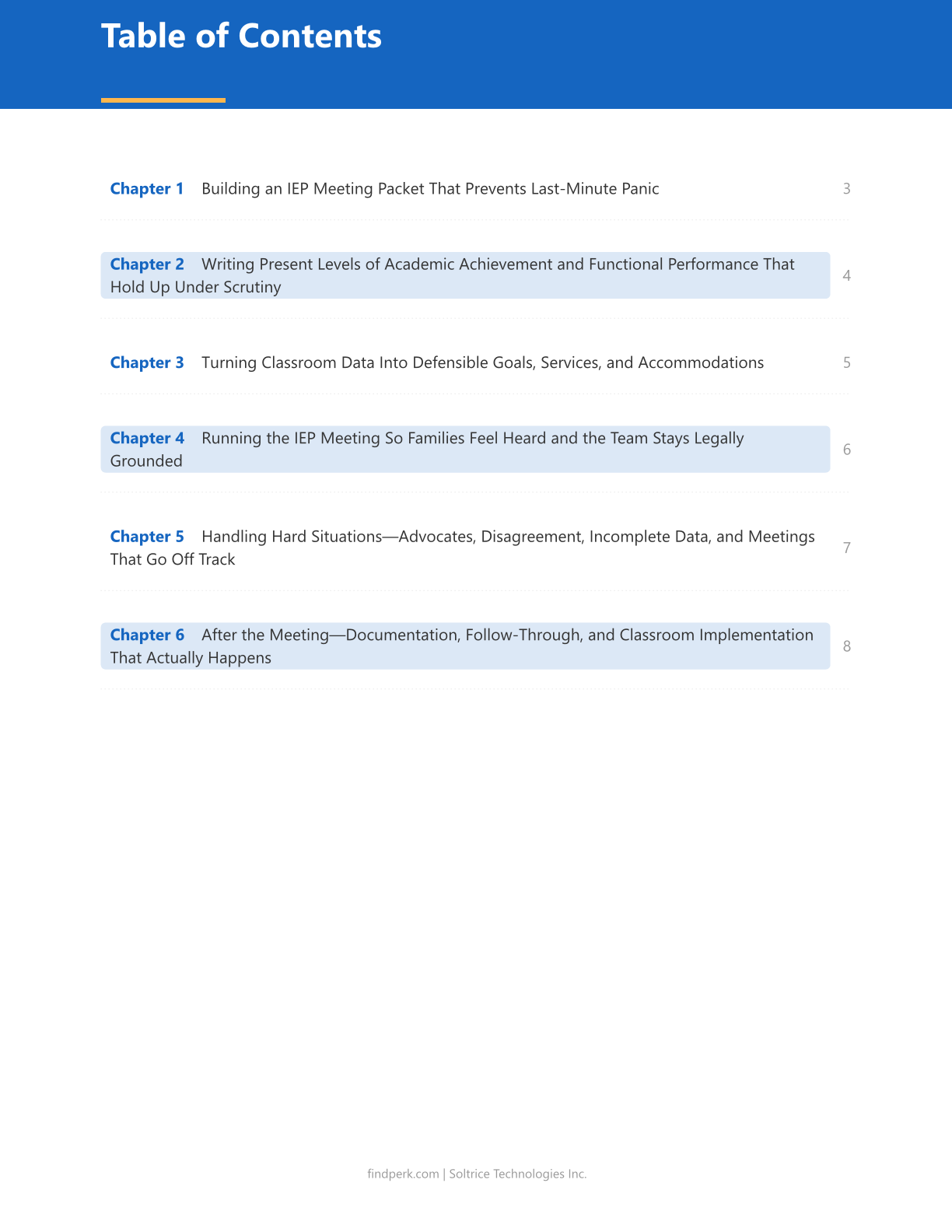 IEP Meeting Preparation Guide for Teachers