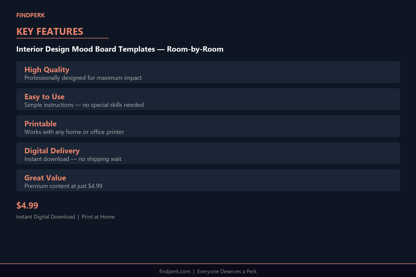 Interior Design Mood Board Templates — Room-by-Room