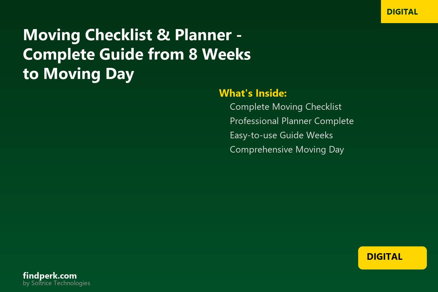 Moving Checklist & Planner - Complete Guide from 8 Weeks to Moving Day