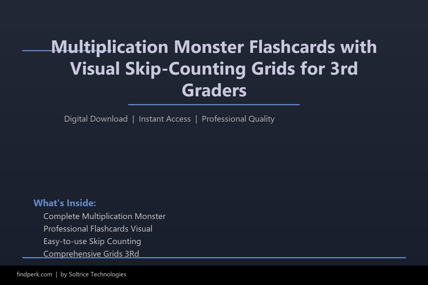 Multiplication Monster Flashcards with Visual Skip-Counting Grids for 3rd Graders