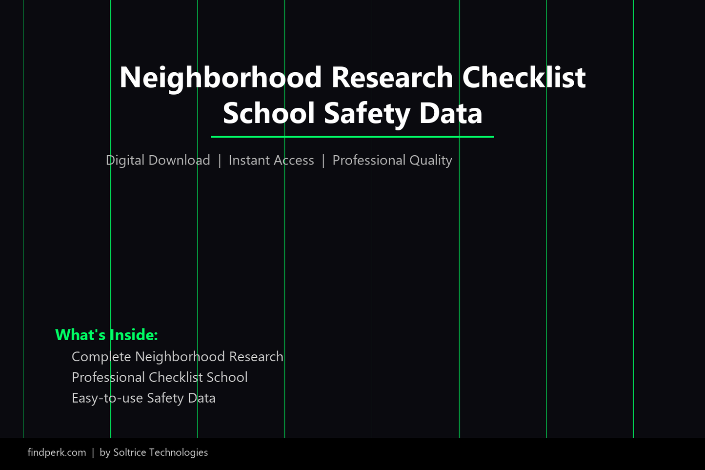 Neighborhood Research Checklist School Safety Data