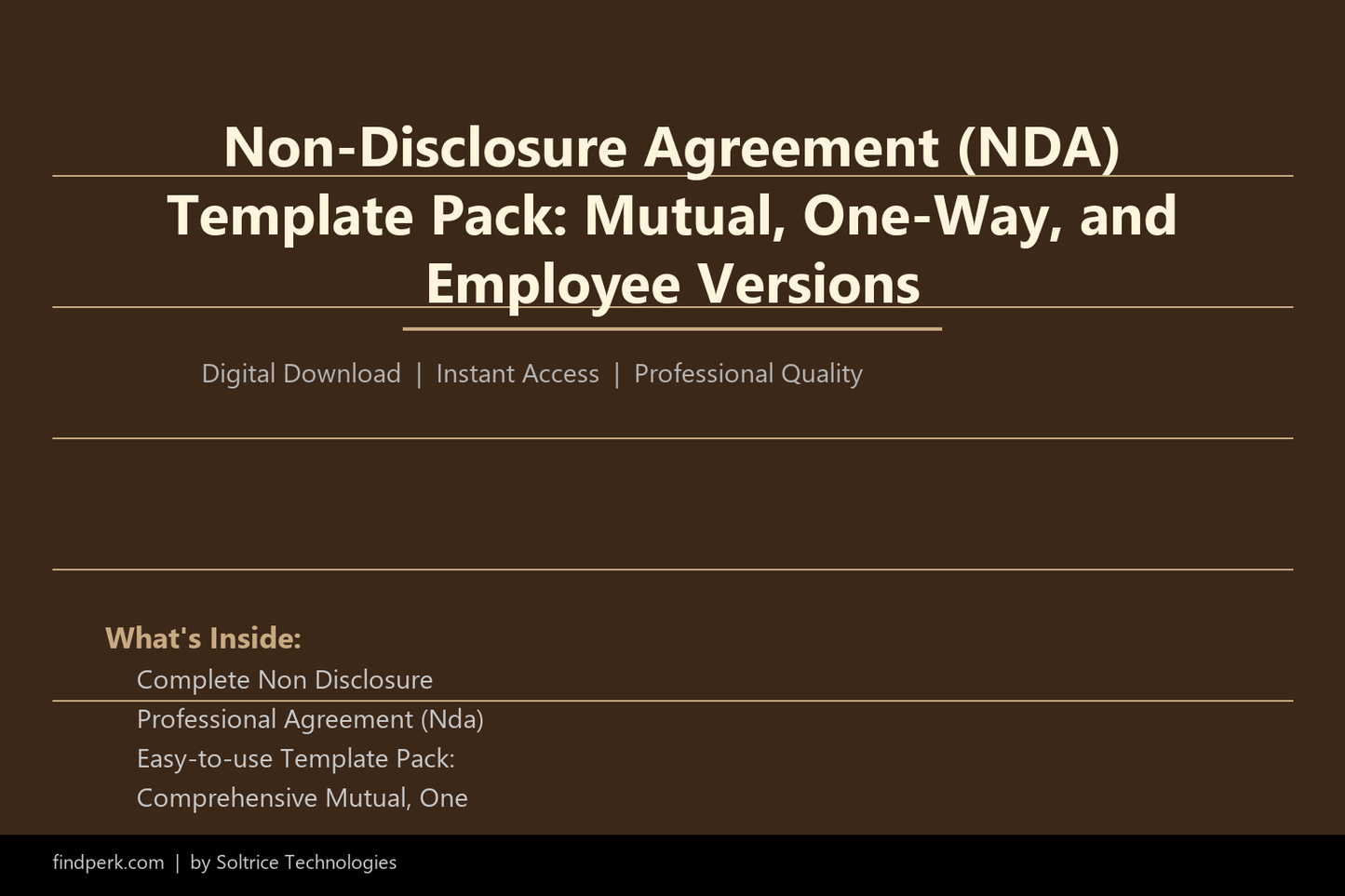 Non-Disclosure Agreement (NDA) Template Pack: Mutual, One-Way, and Employee Versions