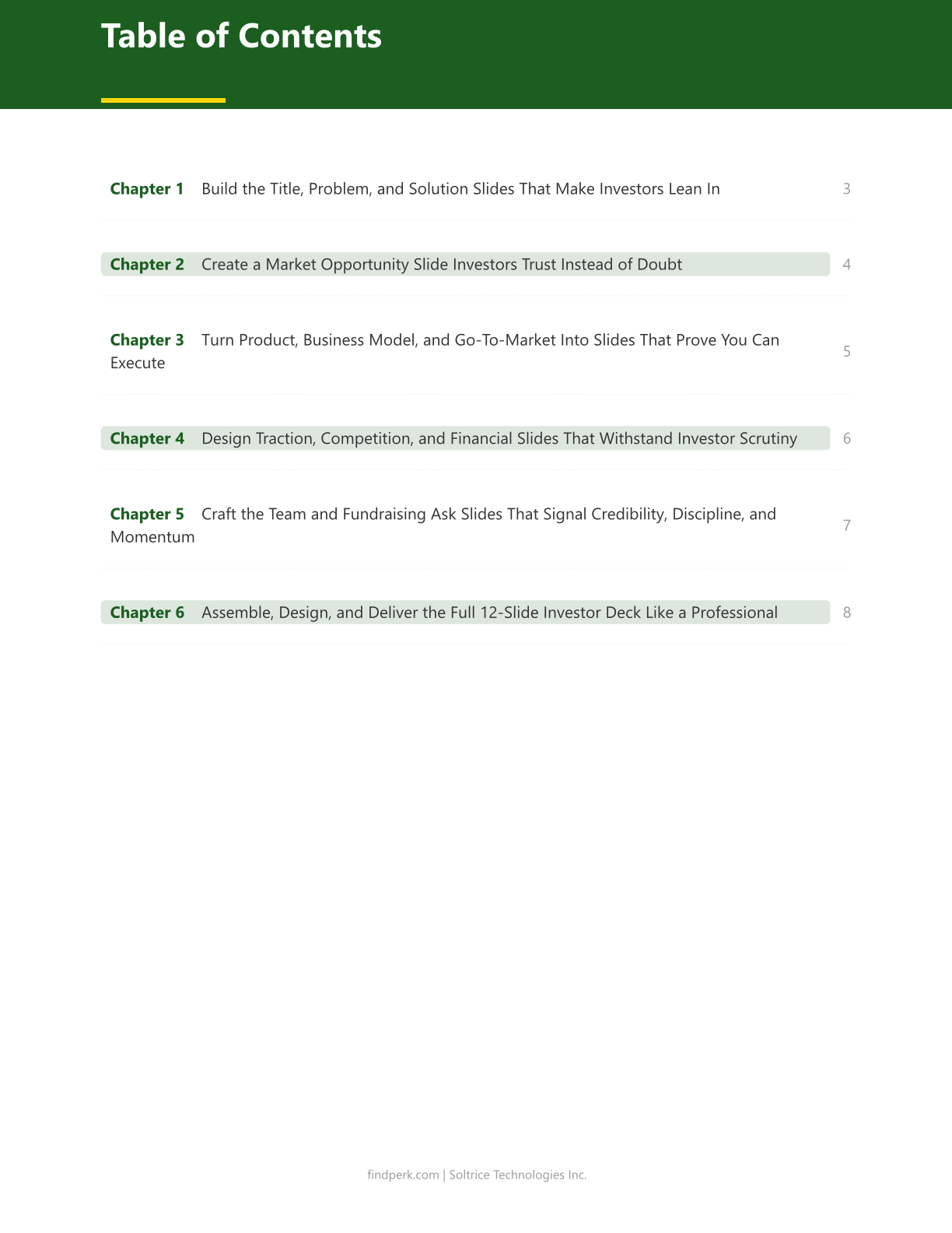 Pitch Deck Template - 12-Slide Investor Presentation with Examples