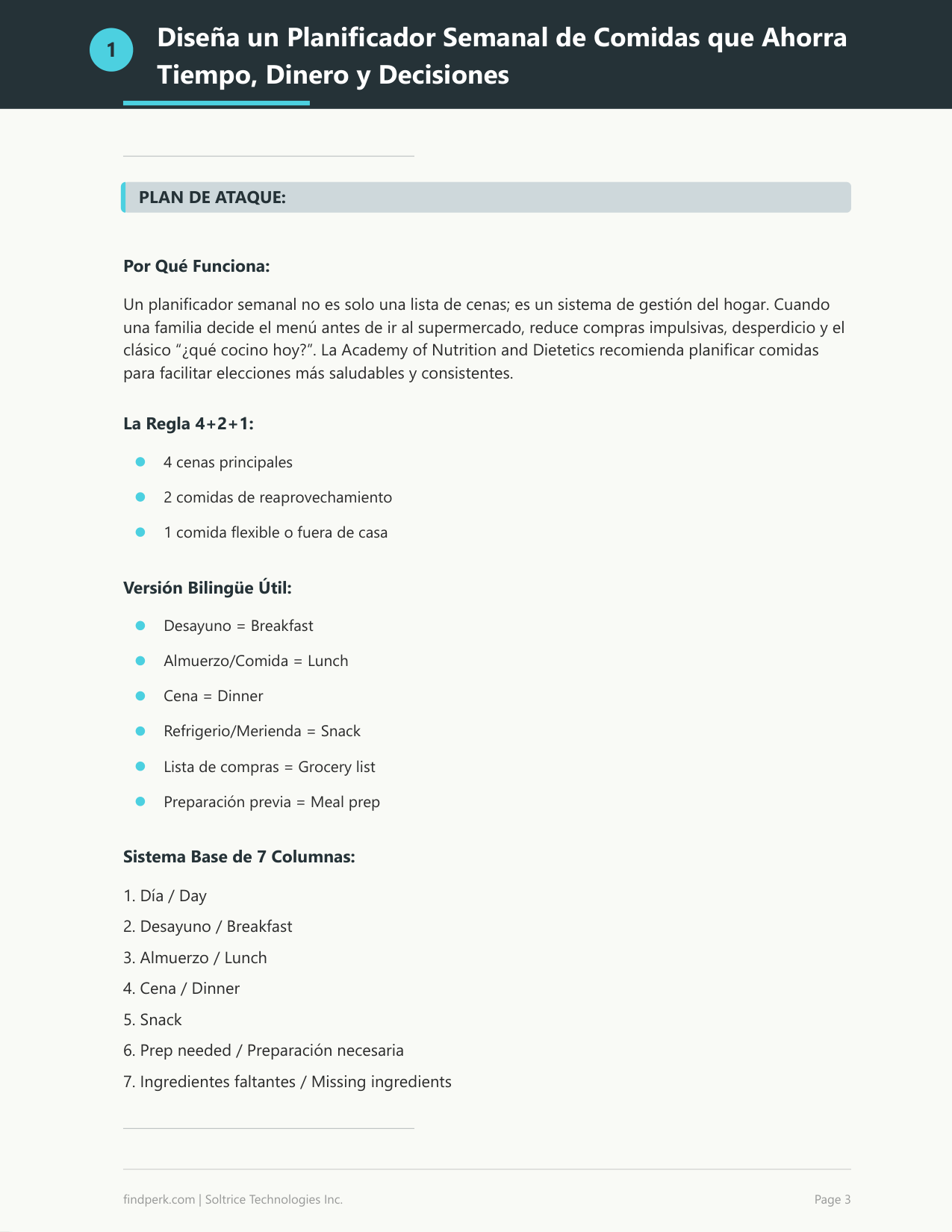 Planificador de Comidas Semanal y Lista de Compras (Weekly Meal Planner & Grocery List)