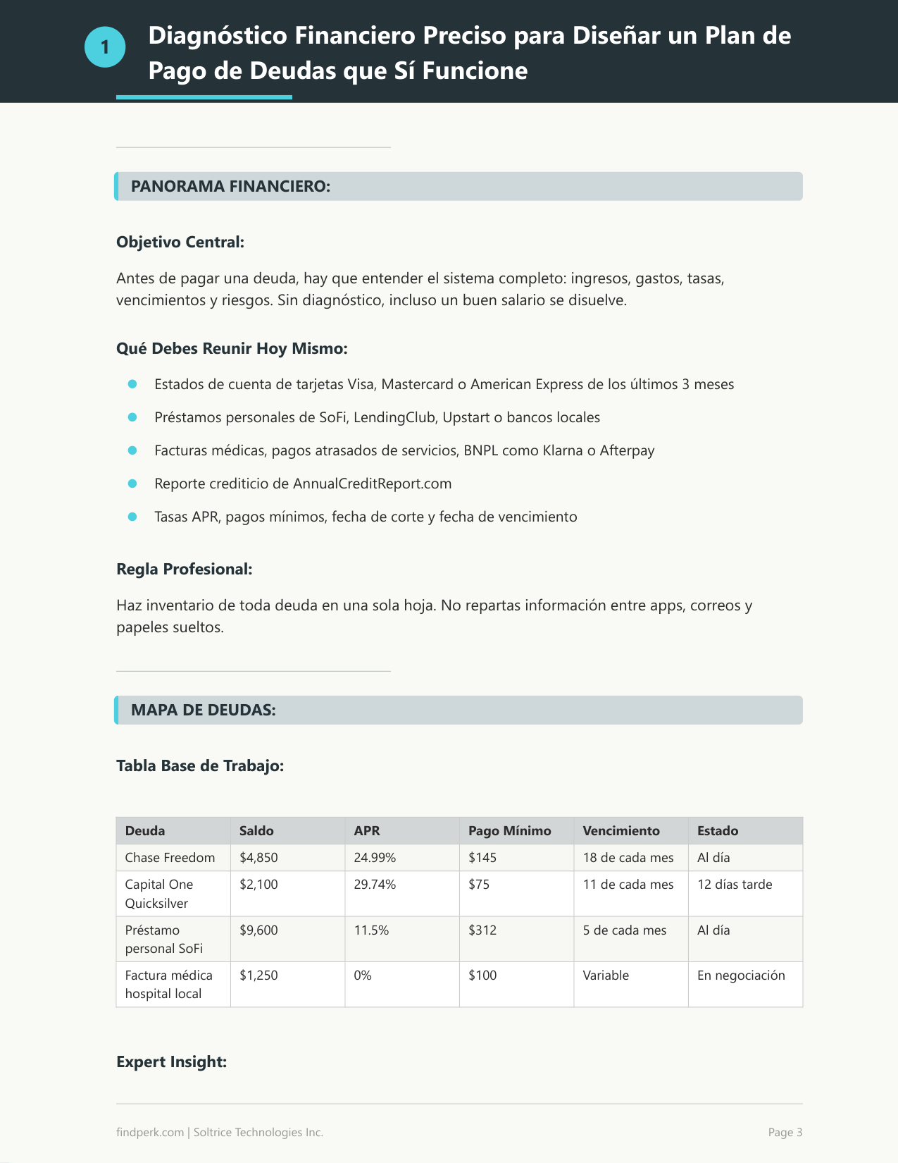 Planificador de Estrategia para Pagar Deudas (Debt Payoff Strategy Planner)