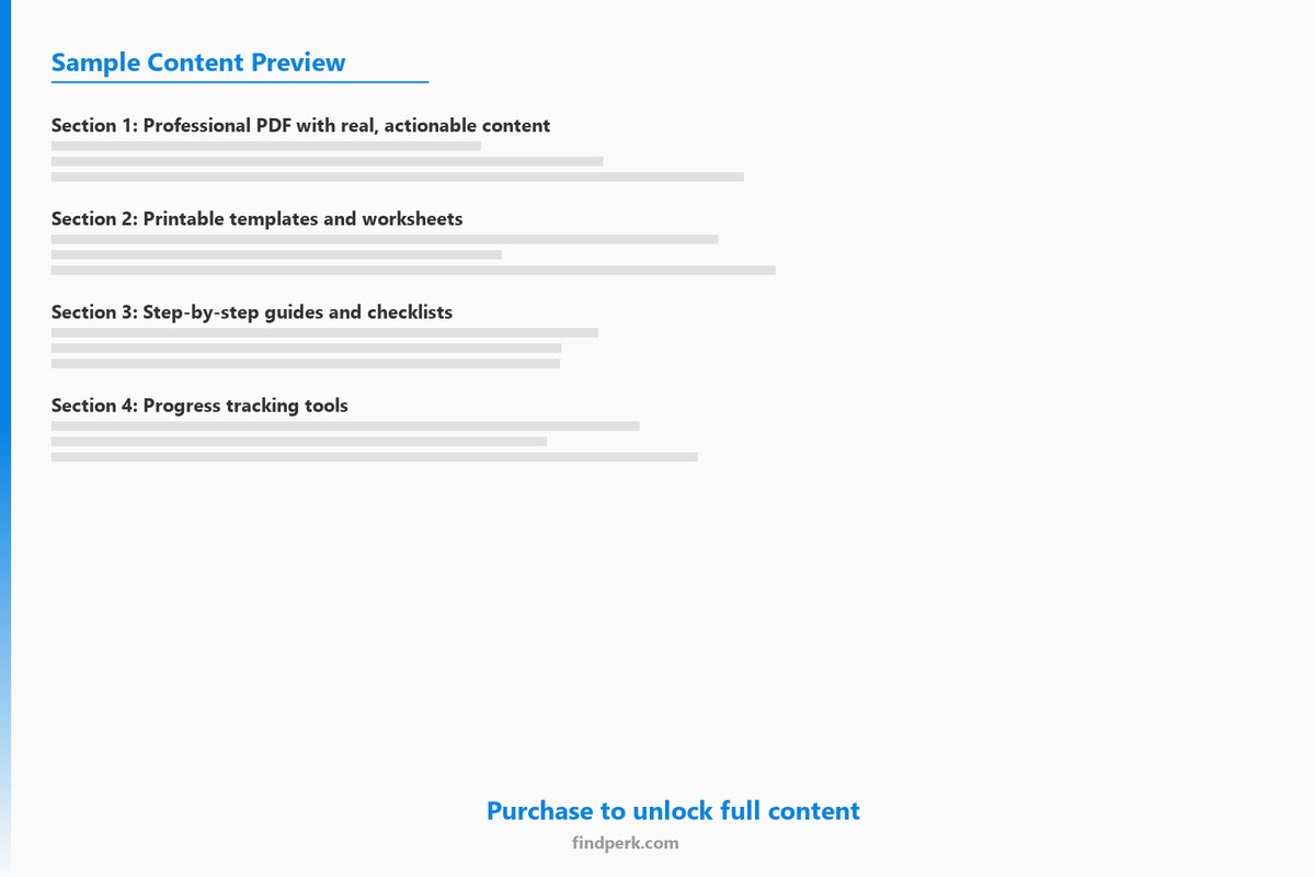 Portfolio Website Content Planner for Designers and Creatives with SEO Checklist - Content Preview