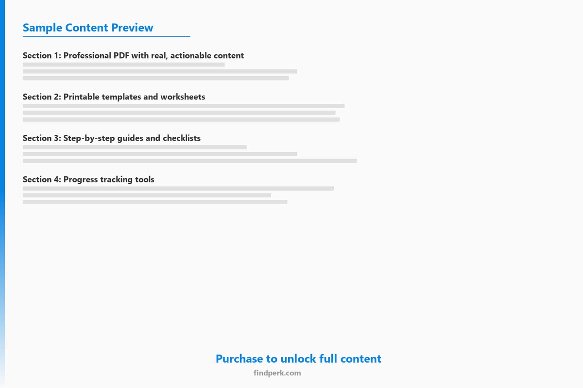 Product Launch Countdown Planner with Pre-Launch, Launch Day, and Post-Launch Checklists - Content Preview