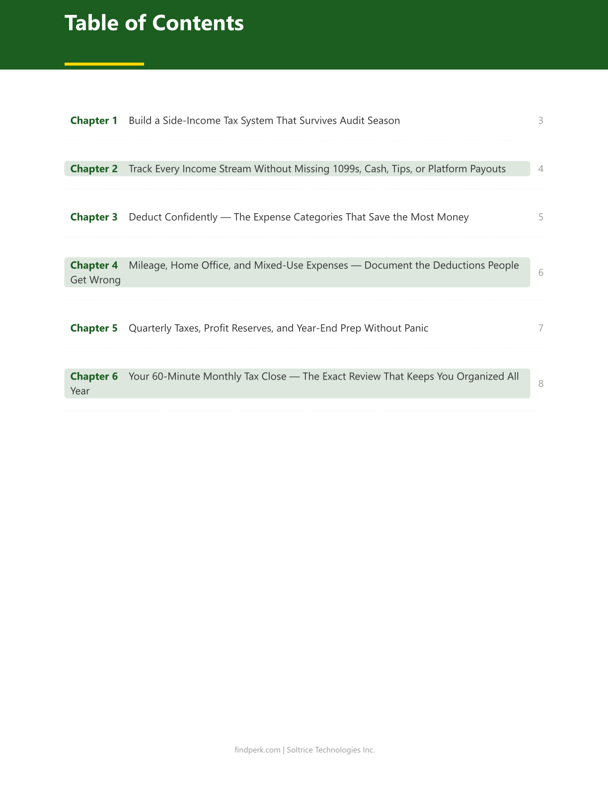Side Income Tax Organizer — Track Every Dollar