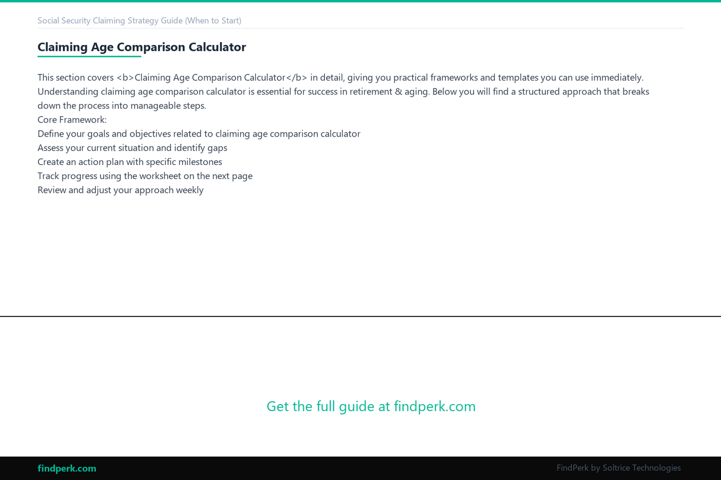 Social Security Claiming Strategy Guide (When to Start)
