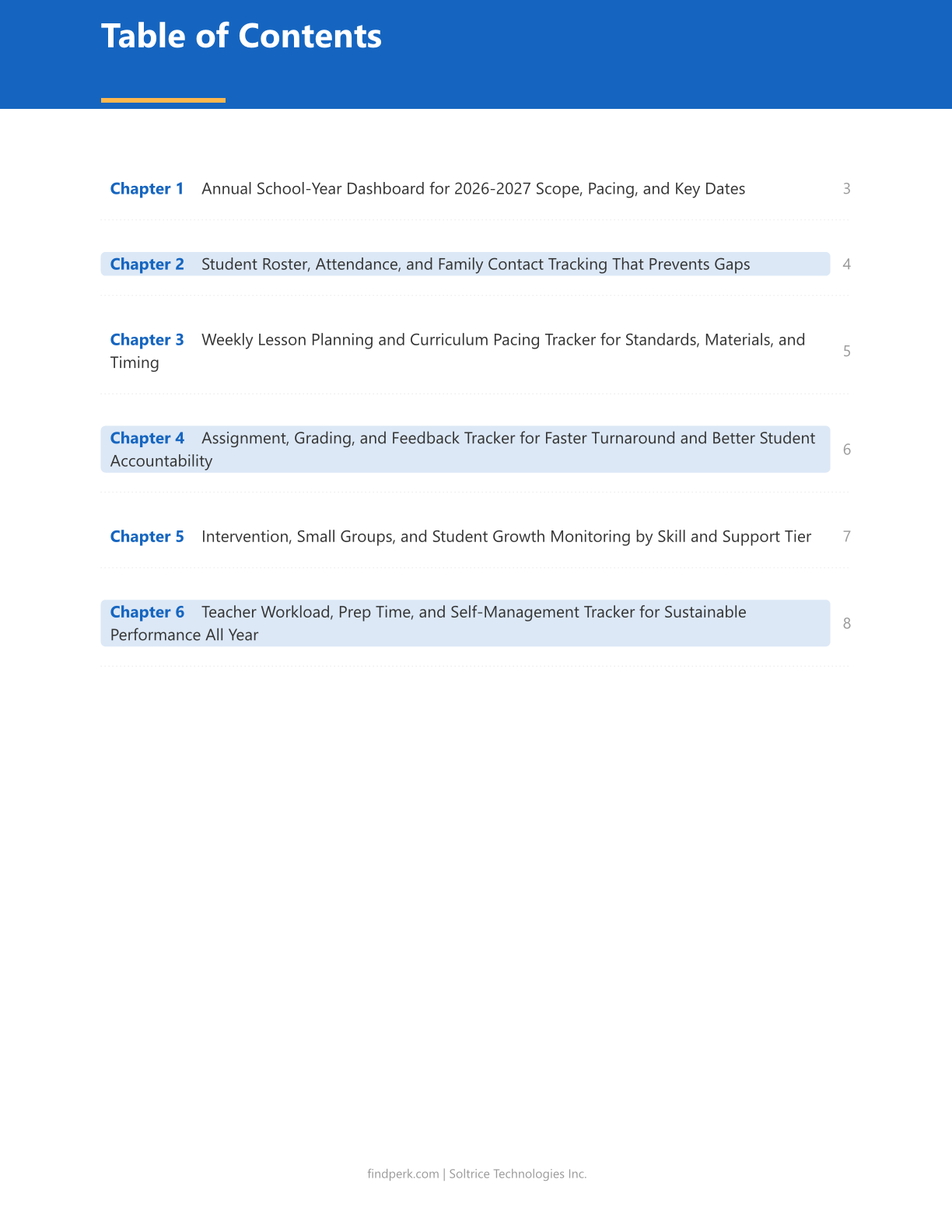 Teacher Planner Pages 2026-2027