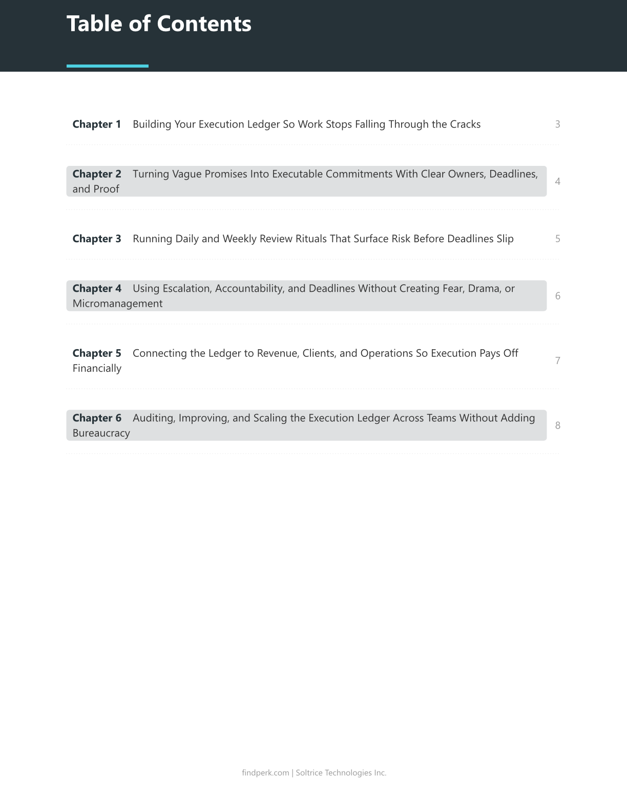 The Execution Ledger