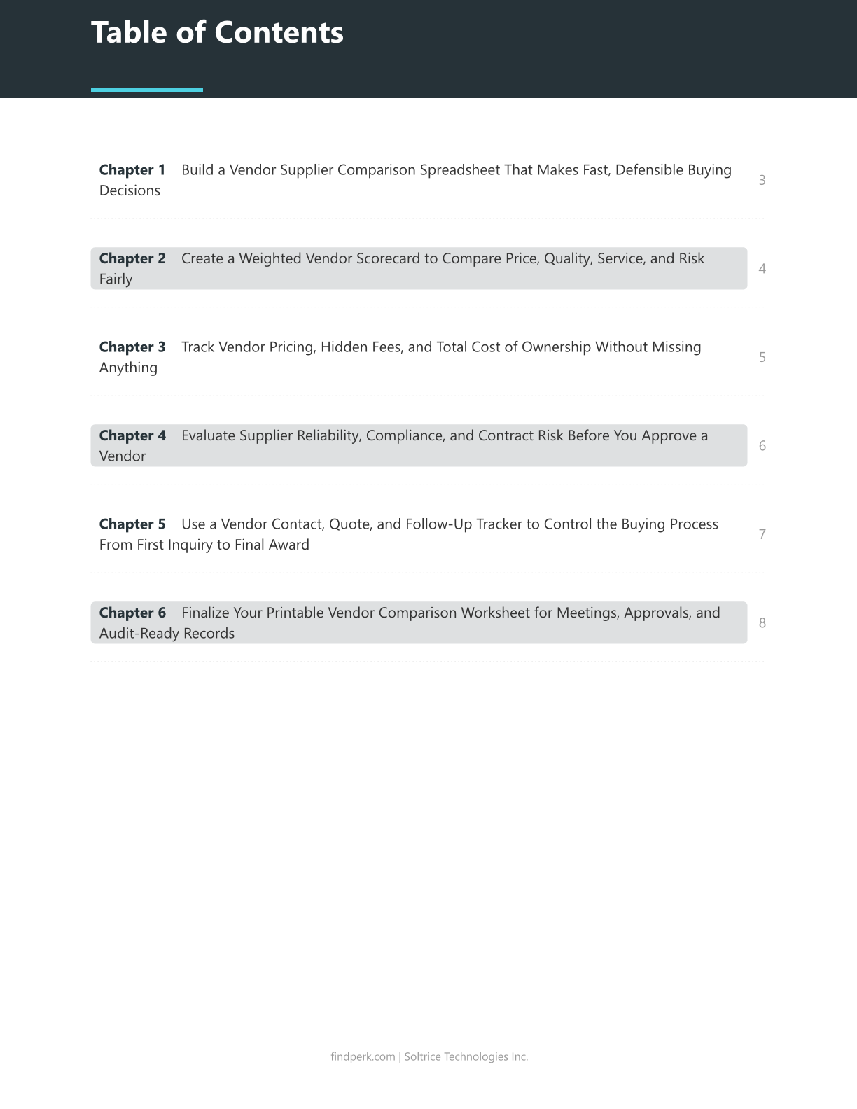 Vendor Supplier Comparison Spreadsheet Template — Printable Worksheet, Fill In & Track