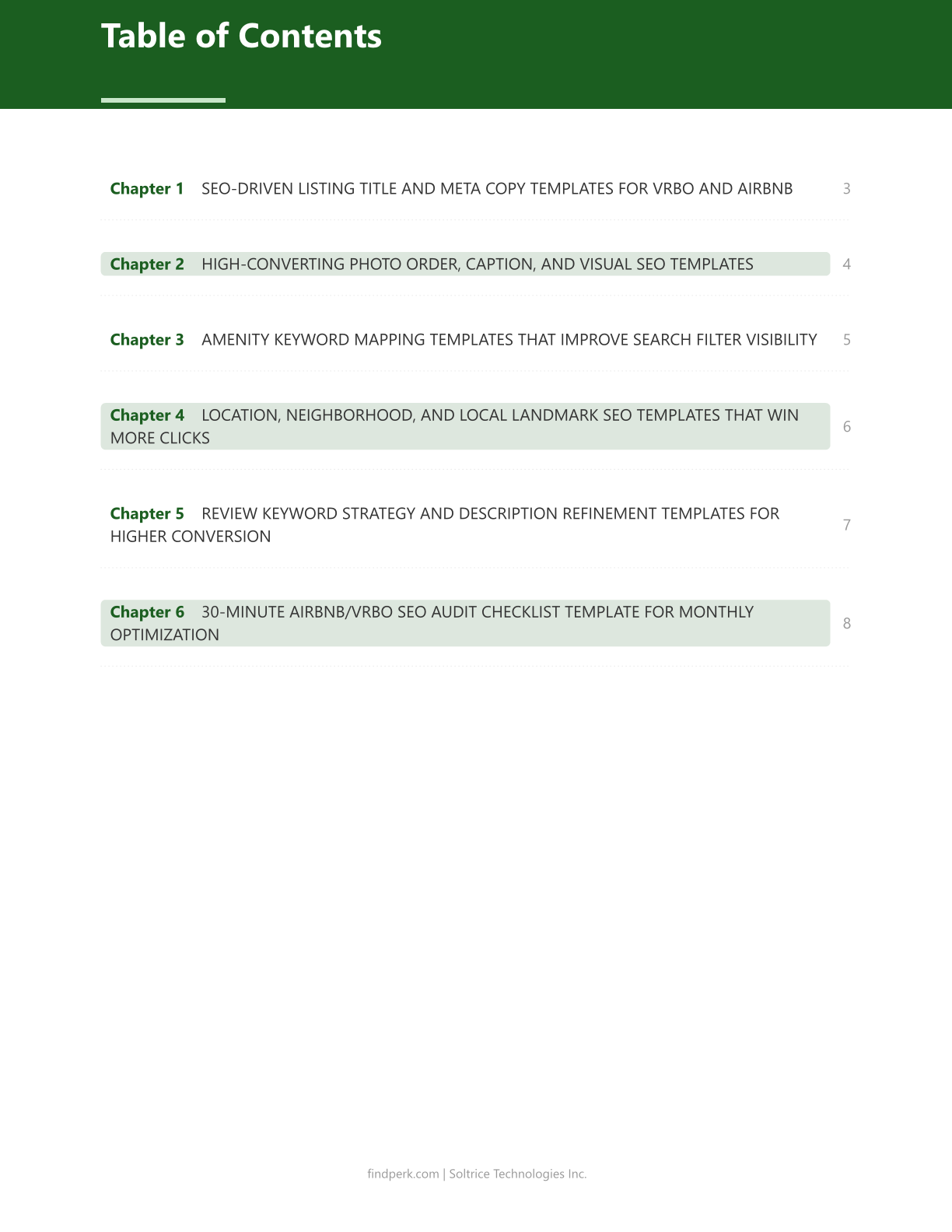 VRBO Airbnb Listing Optimization Checklist SEO