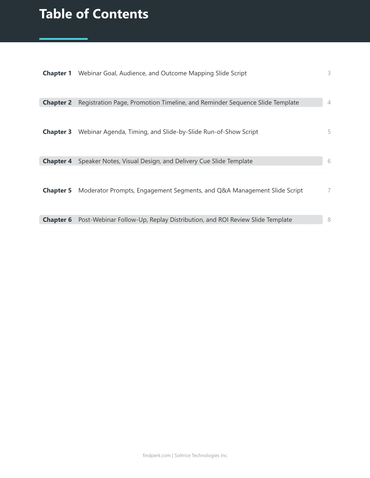Webinar Planning Checklist Slide Template Script