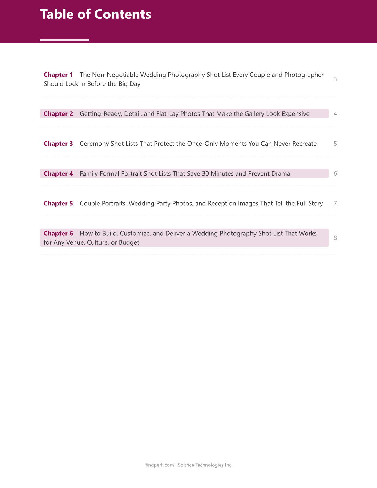 Wedding Photography Shot List Must-Have Photos Guide