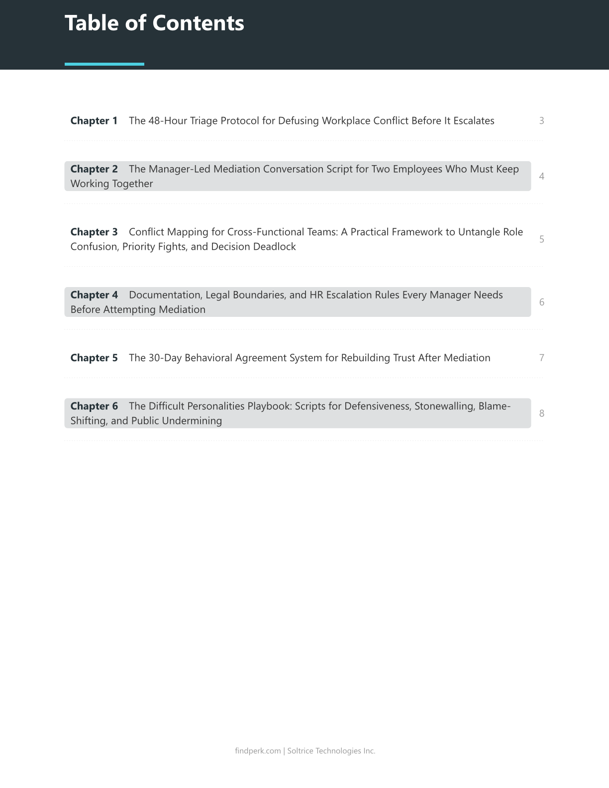 Workplace Conflict Resolution Toolkit - Mediation Frameworks & Scripts