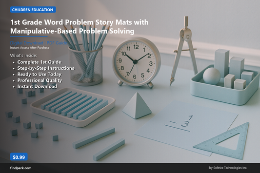 1st Grade Word Problem Story Mats with Manipulative-Based Problem Solving