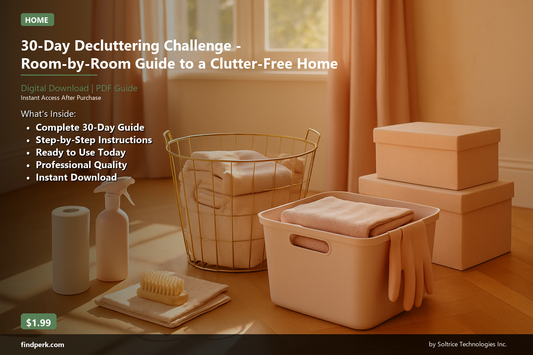 30-Day Decluttering Challenge - Room-by-Room Guide to a Clutter-Free Home