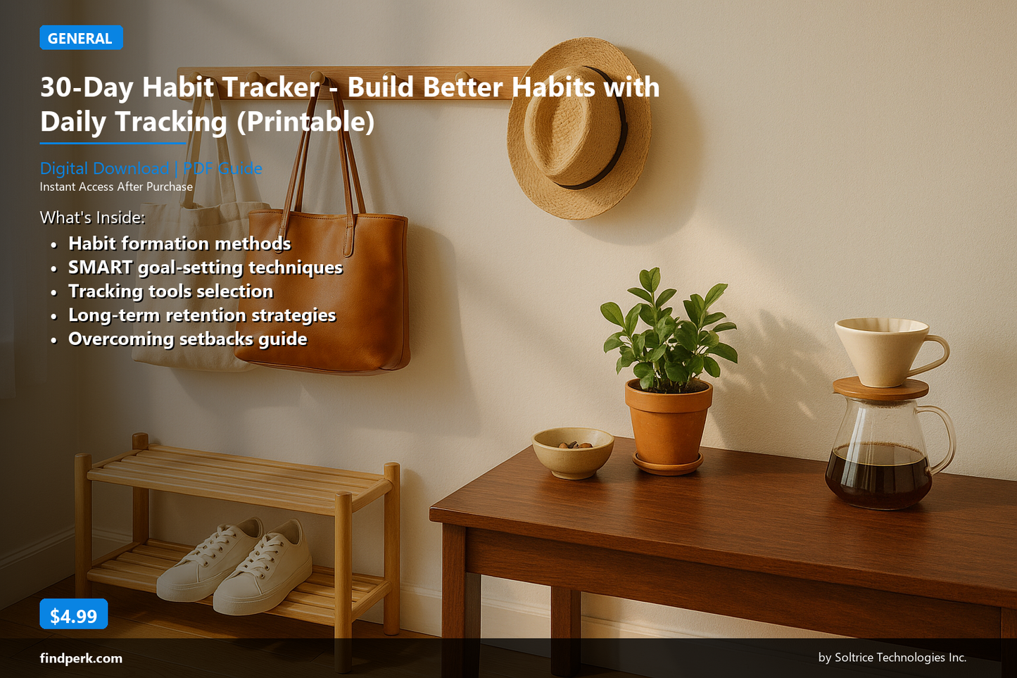 30-Day Habit Tracker - Build Better Habits with Daily Tracking (Printable)