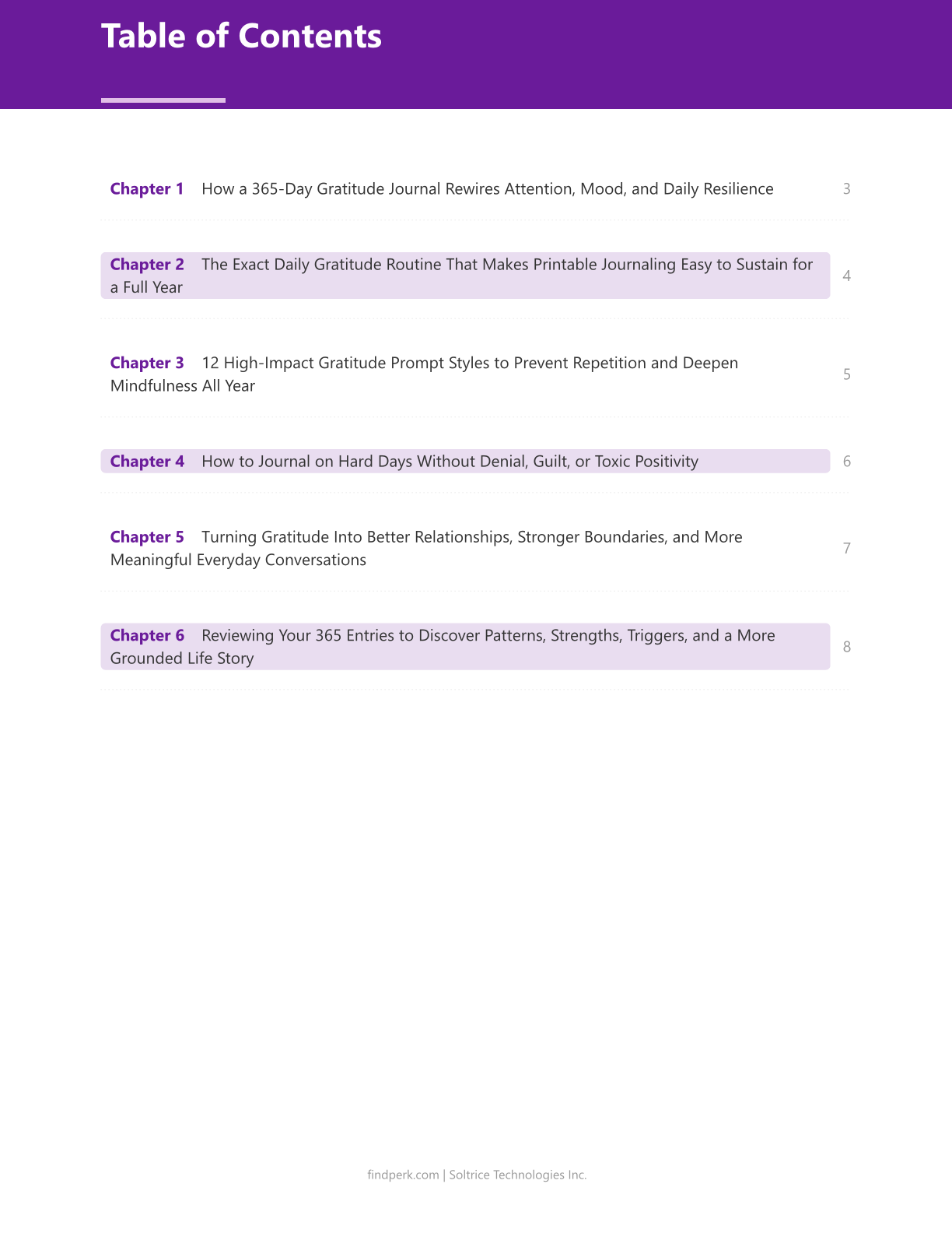 365-Day Gratitude Journal - Daily Prompts for Positivity & Mindfulness (Printable)