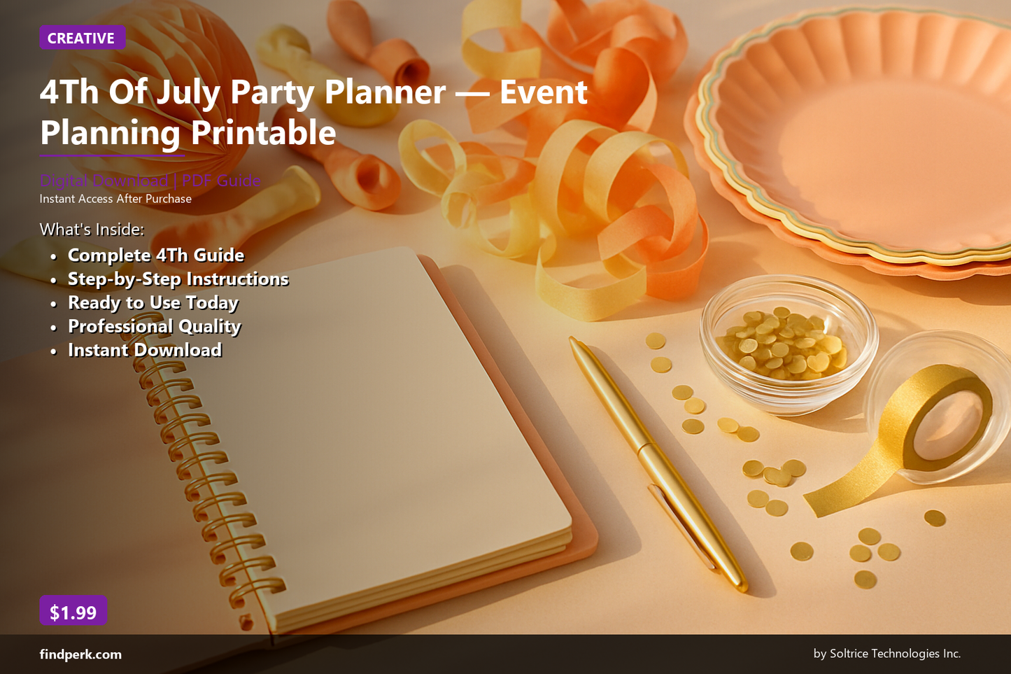 4Th Of July Party Planner — Event Planning Printable