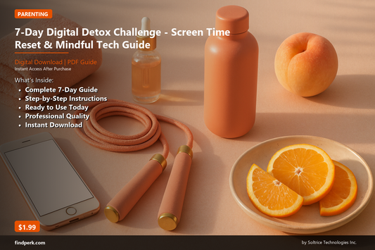 7-Day Digital Detox Challenge - Screen Time Reset & Mindful Tech Guide