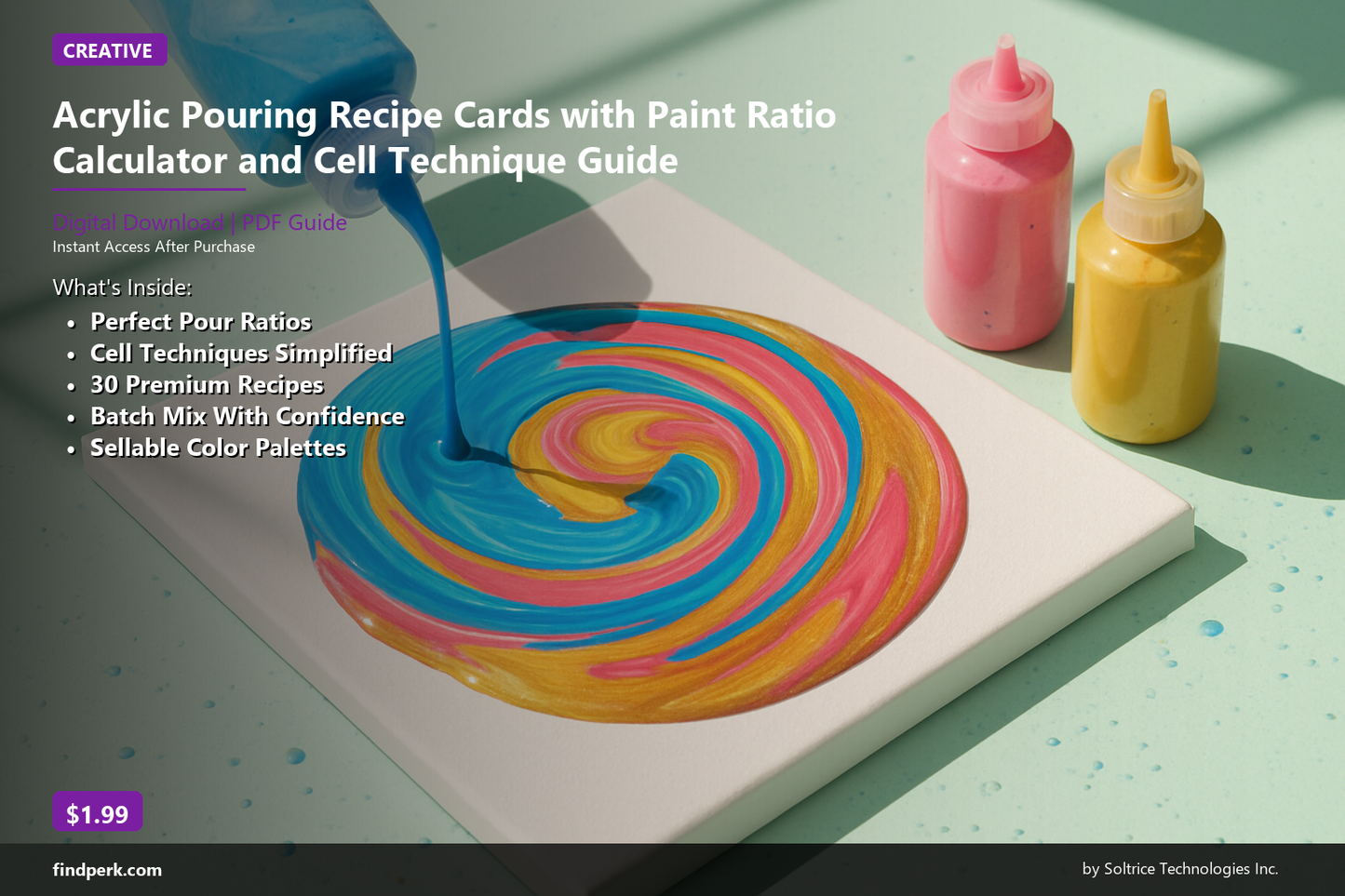Acrylic Pouring Recipe Cards — Digital Download