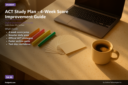 ACT Study Plan - 4-Week Score Improvement Guide