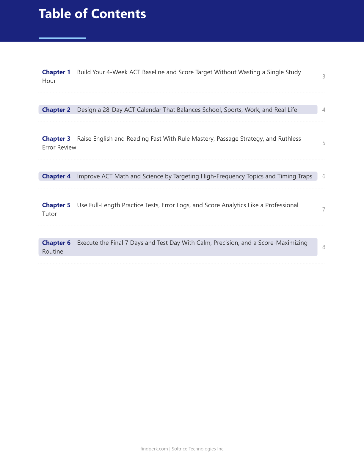 ACT Study Plan - 4-Week Score Improvement Guide