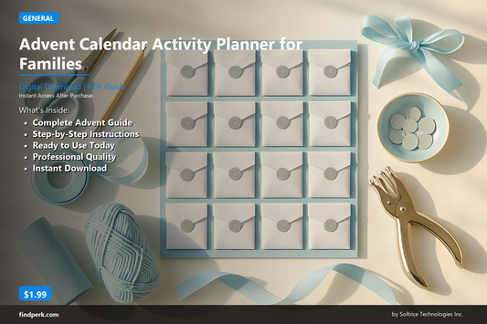 Advent Calendar Activity Planner for Families