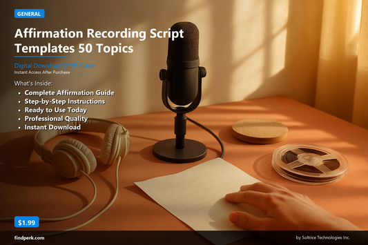 Affirmation Recording Script Templates 50 Topics