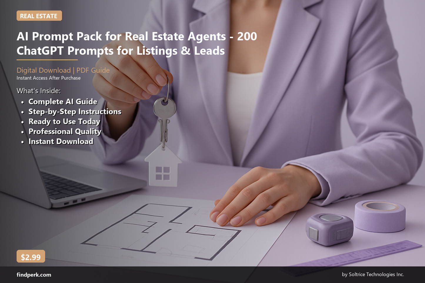 AI Prompt Pack for Real Estate Agents - 200 ChatGPT Prompts for Listings & Leads