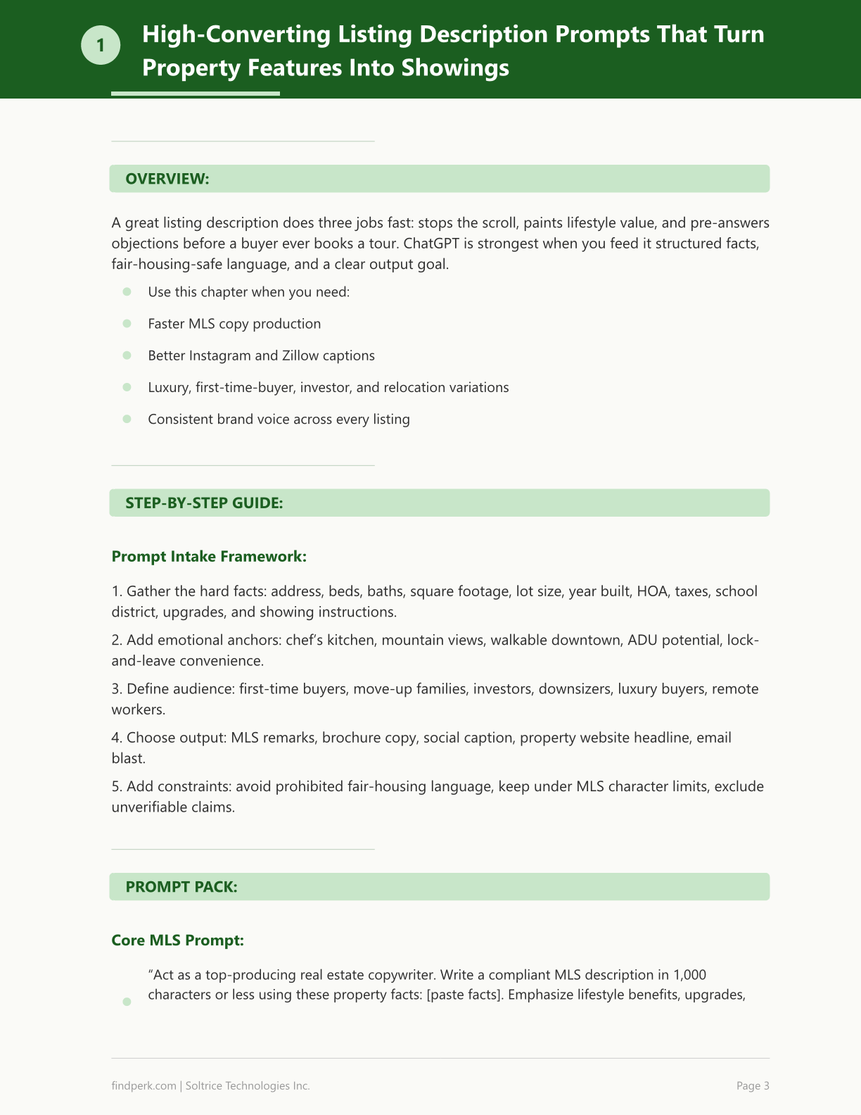 AI Prompt Pack for Real Estate Agents - 200 ChatGPT Prompts for Listings & Leads