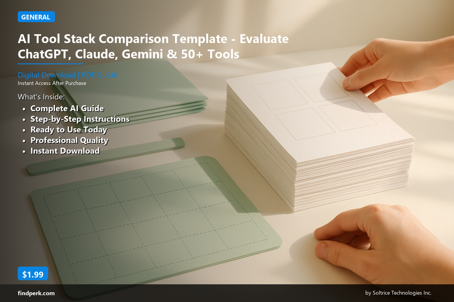 AI Tool Stack Comparison Template - Evaluate ChatGPT, Claude, Gemini & 50+ Tools