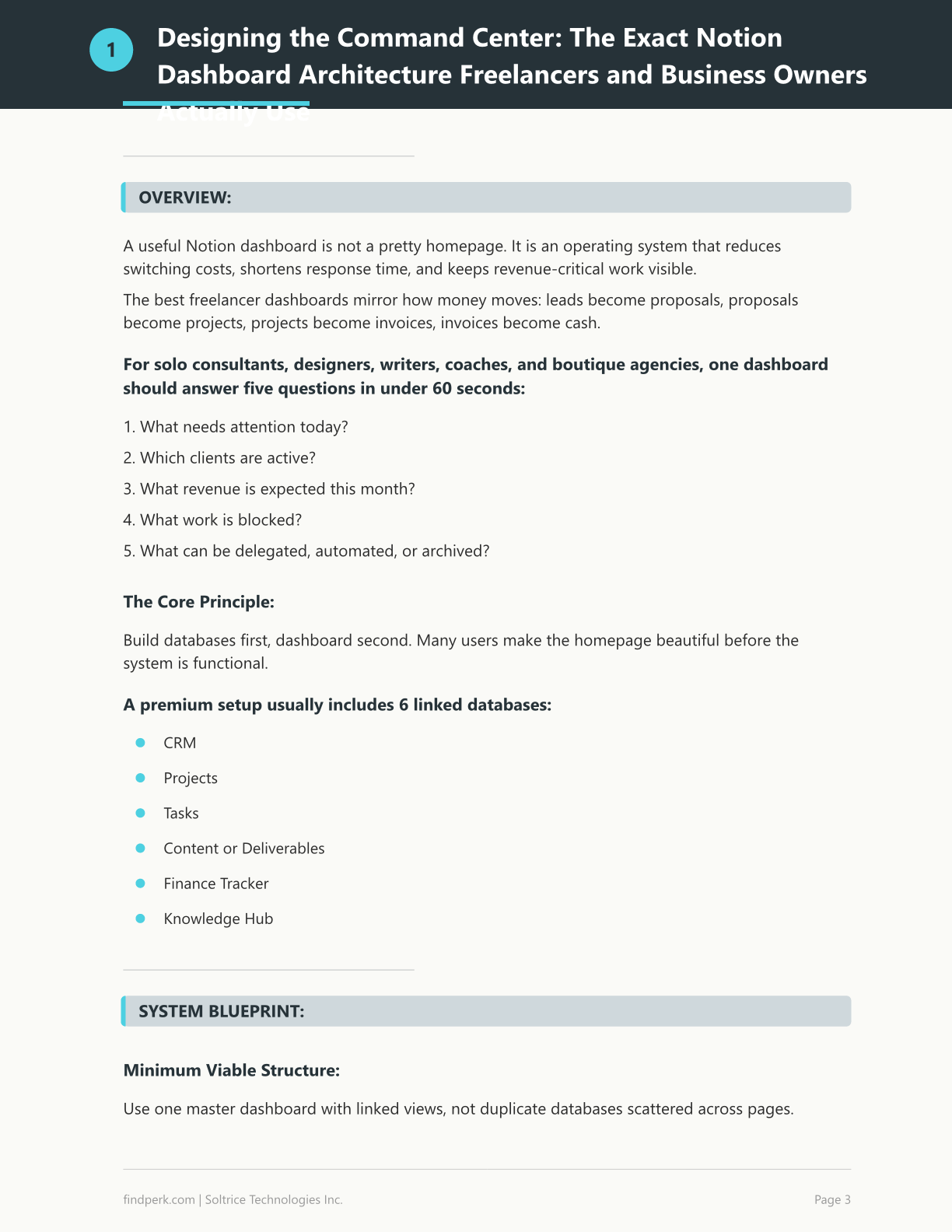 All-in-One Notion Dashboard for Freelancers and Business Owners