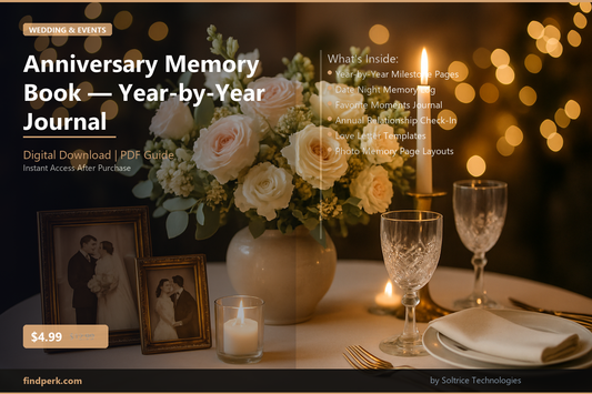 Anniversary Memory Book — Year-by-Year Journal