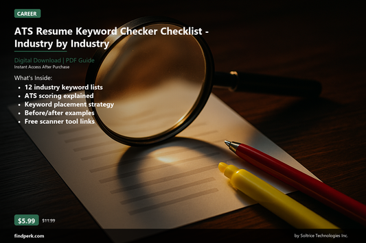 ATS Resume Keyword Checker Checklist — Industry by Industry