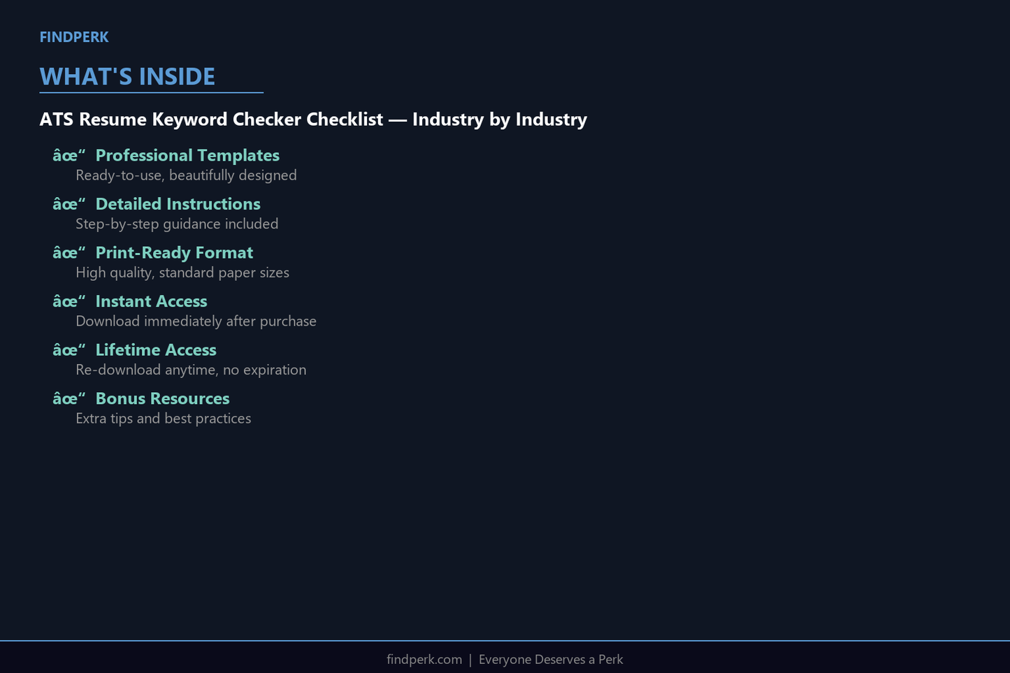 ATS Resume Keyword Checker Checklist — Industry by Industry